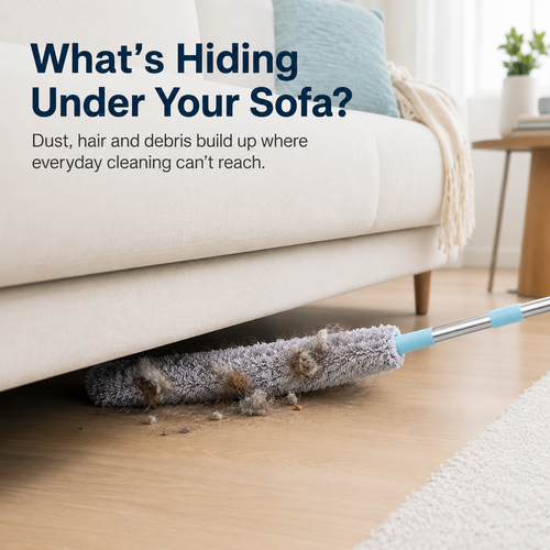 🧹 Flexible Microfiber Duster – Bend, Reach & Clean Hidden Dust