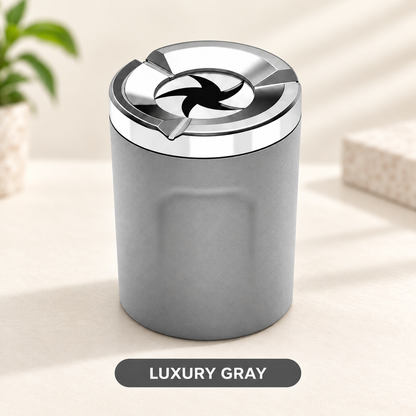 🚬Rotating-Lid Car Ashtray with Ceramic Liner – Cup Holder Design🧱