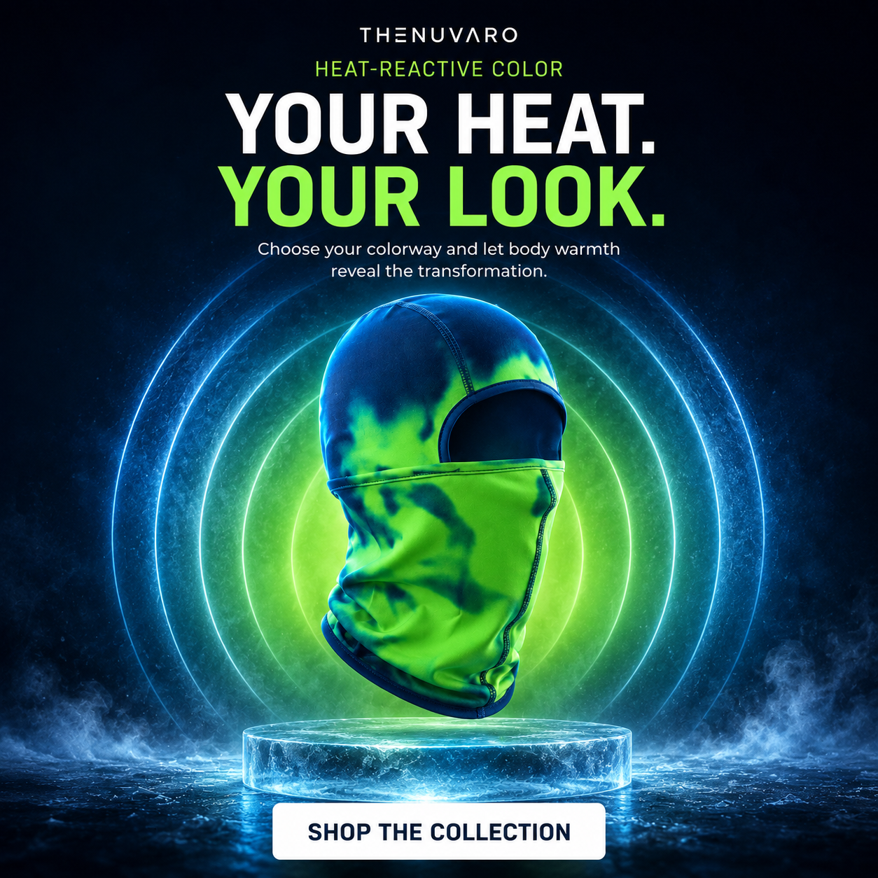 🔥 Heat-Reactive Color-Changing Balaclava for Skiing & Snowboarding