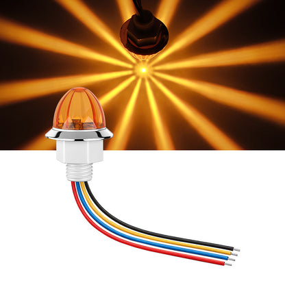 🚛 3/4" LED Marker Lights – 6 Pack Super Bright Waterproof Side Lights for Trucks, Trailers & RVs