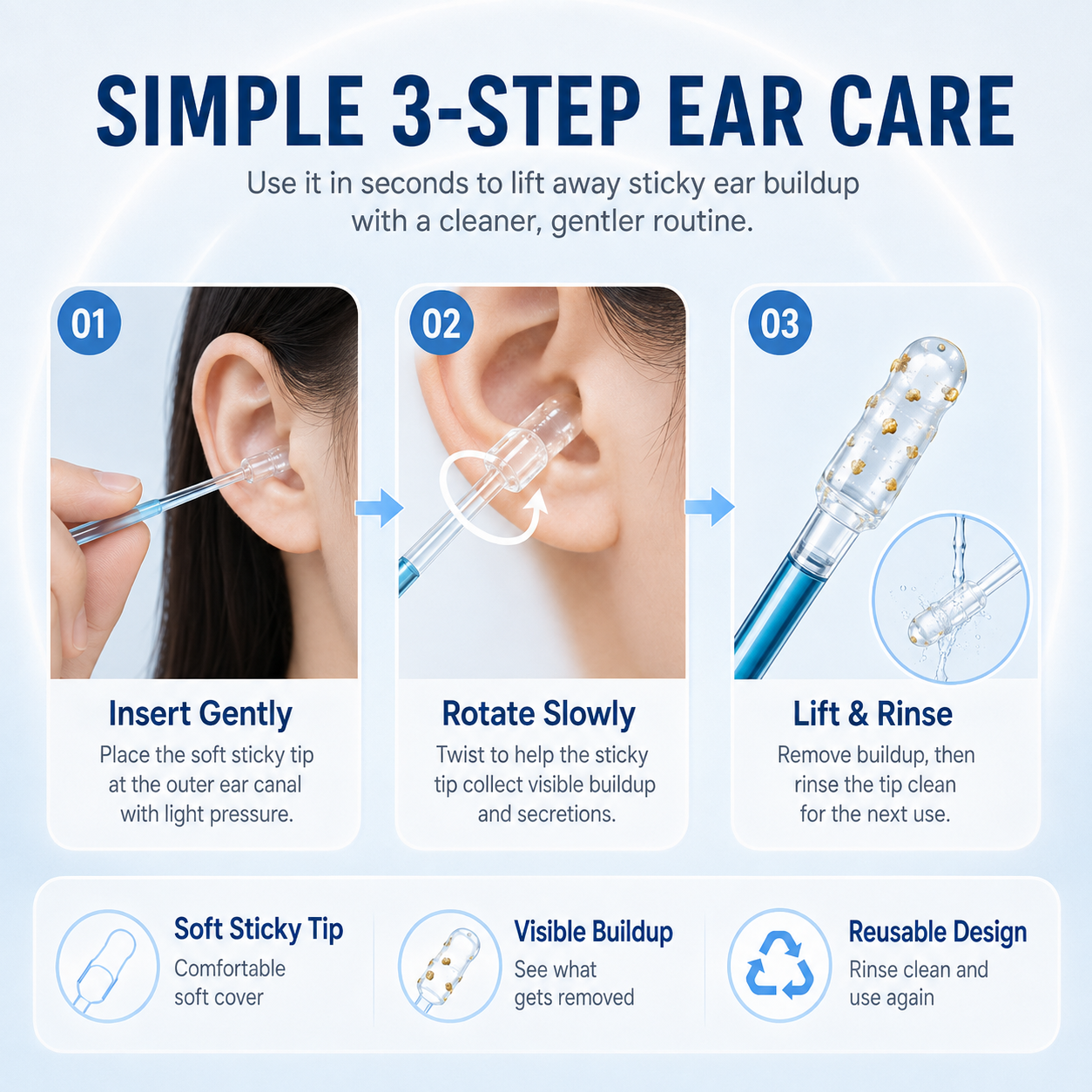 🧼Disposable Earwax Removal Swabs