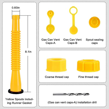 ⛽ Upgraded Gas Can Spout Replacement Kit | Stop Leaks & Pour Easier