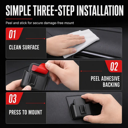 🔥 50% OFF Car Key Fob Holder 🚗 Dashboard Organizer with Card Slot & Hook