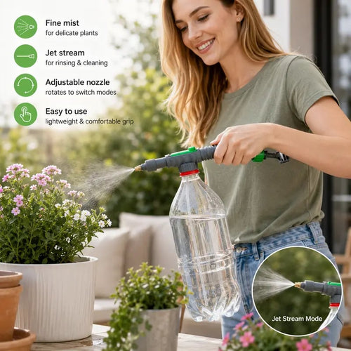 ♻️ Reusable Bottle Pressure Sprayer – 2-Mode Plant Mister