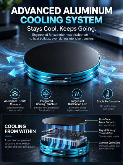Magnetic Portable SSD – Anti-Lost External Solid State Drive