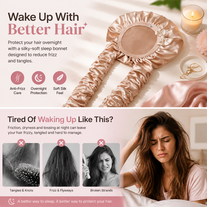 Luxury Satin Hair Bonnet | Wake Up With Smooth & Beautiful Hair
