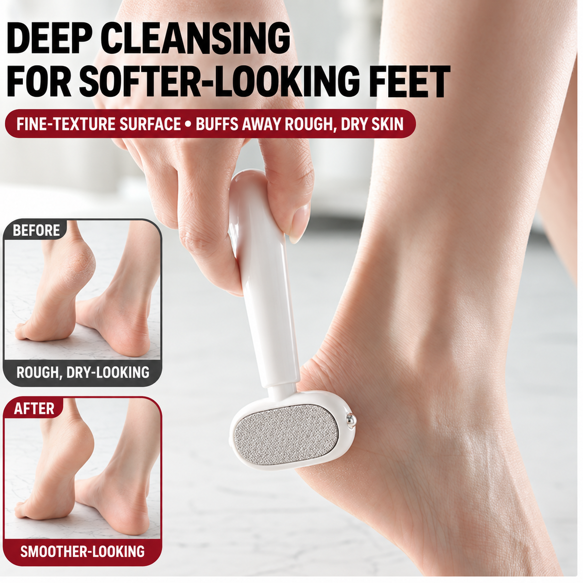 🦶 2-in-1 Wet & Dry Foot File – Double-Sided Callus Remover