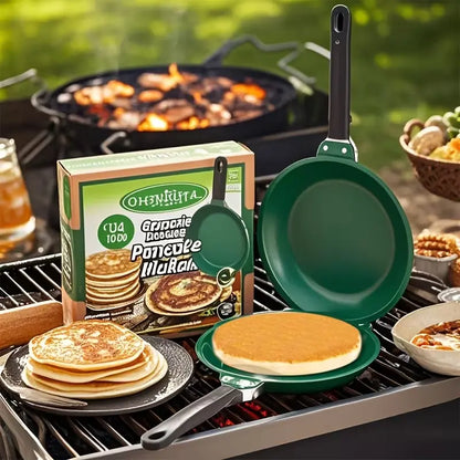 🥞 Double-Sided Nonstick Flip Pan – Easy Pancakes, Eggs & Omelets