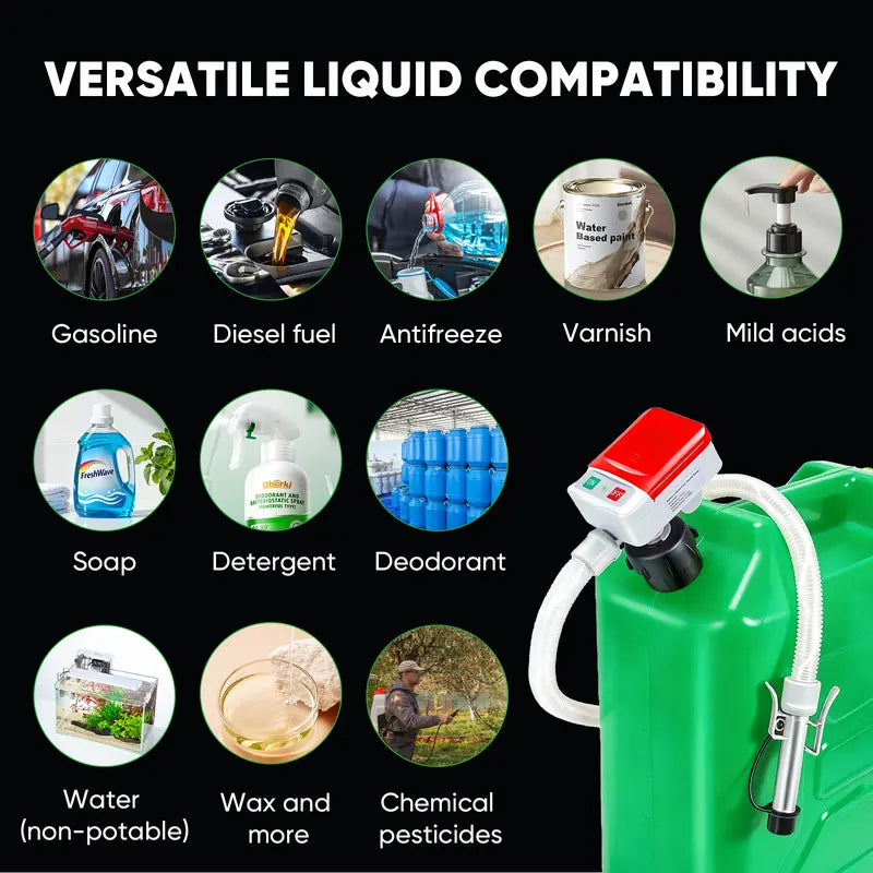 ⚡ Automatic-Stop Electric Liquid Transfer Pump – Fast, Clean & Spill-Free