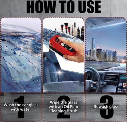 🚗 **Windshield Oil Film Remover Brush – Clearer Glass, Safer Drive**