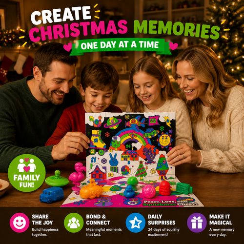 🔥 LAST DAY 50% OFF-🎄 24-Day Squishy Christmas Advent Calendar – 24 Surprise Sensory Toys For Kids