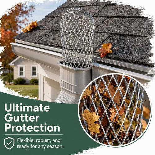 🍂 FALL FAVORITE | Expandable Gutter Leaf Strainer – Helps Block Leaves, Pine Needles & Roof Debris