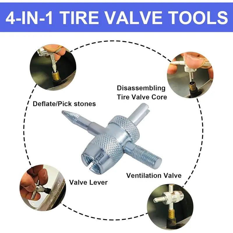 GJANSH 23-Piece Set Quick Change Tire Valve Tool Kit
