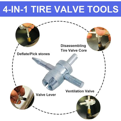 GJANSH 23-Piece Set Quick Change Tire Valve Tool Kit