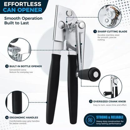 2-in-1 Easy-Turn Can & Bottle Opener