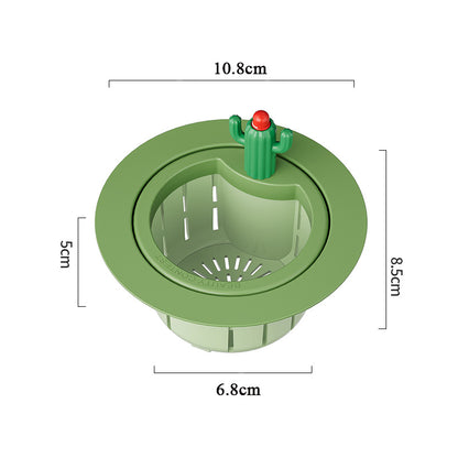 2pcs Cactus Sink Filter Basket – Cute Press-To-Dump Kitchen Sink Strainer