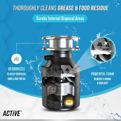 🫧 24-Pack Foaming Garbage Disposal Cleaner Tablets – Removes Odors & Freshens Your Sink