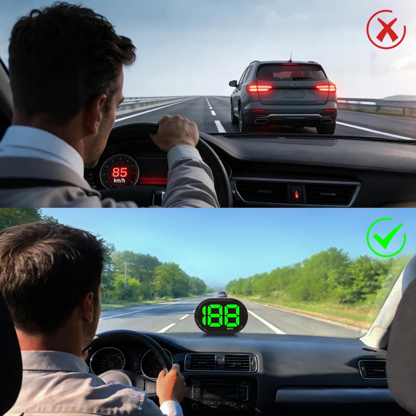 🚗 Digital GPS Speedometer HUD Display – Upgrade Your Classic Ride Instantly
