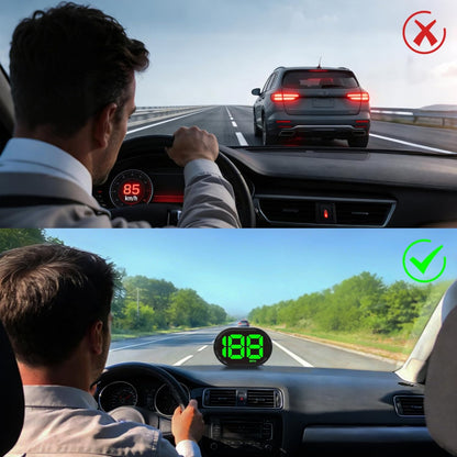 🚗 Digital GPS Speedometer HUD Display – Upgrade Your Classic Ride Instantly