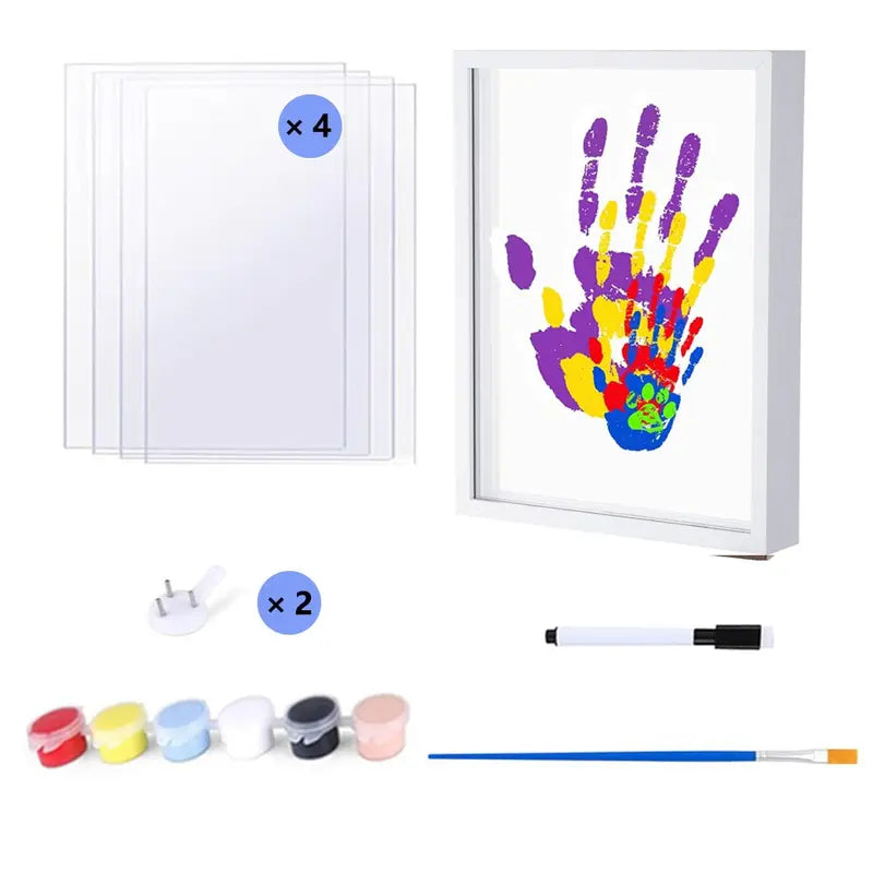 DIY Handprint Keepsake Kit for Family – Clay Imprint Craft Frame for Couple, Parent & Child – Creative Gift