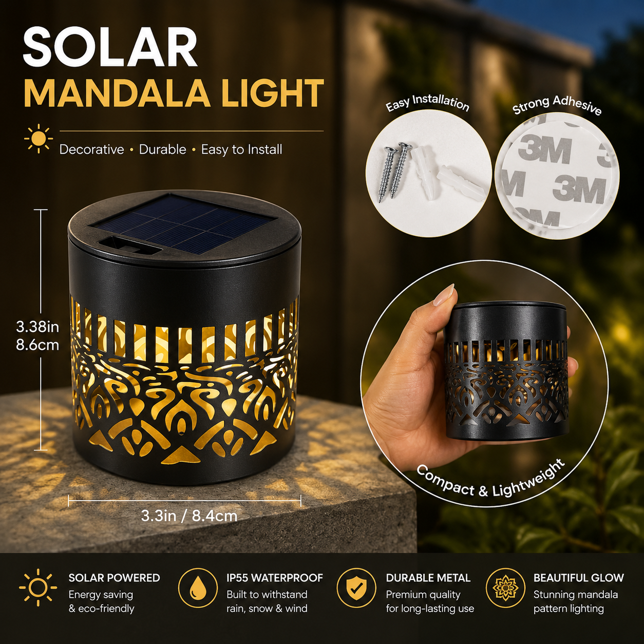 2026 New Solar Mandala Lights