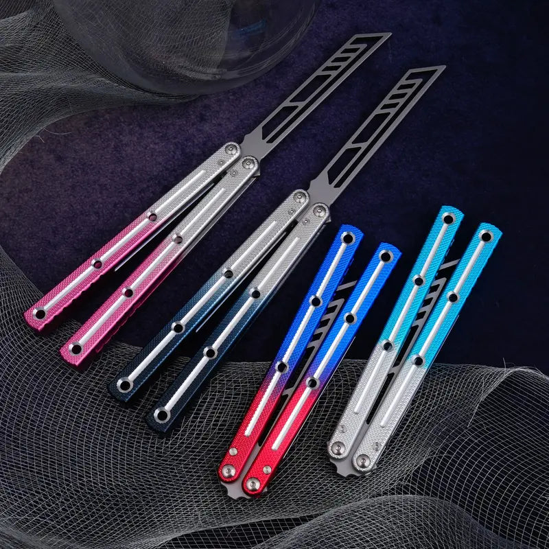 SEA MONSTER CLONE Balisong, Foldable Lightweight Aluminum Alloy Handle