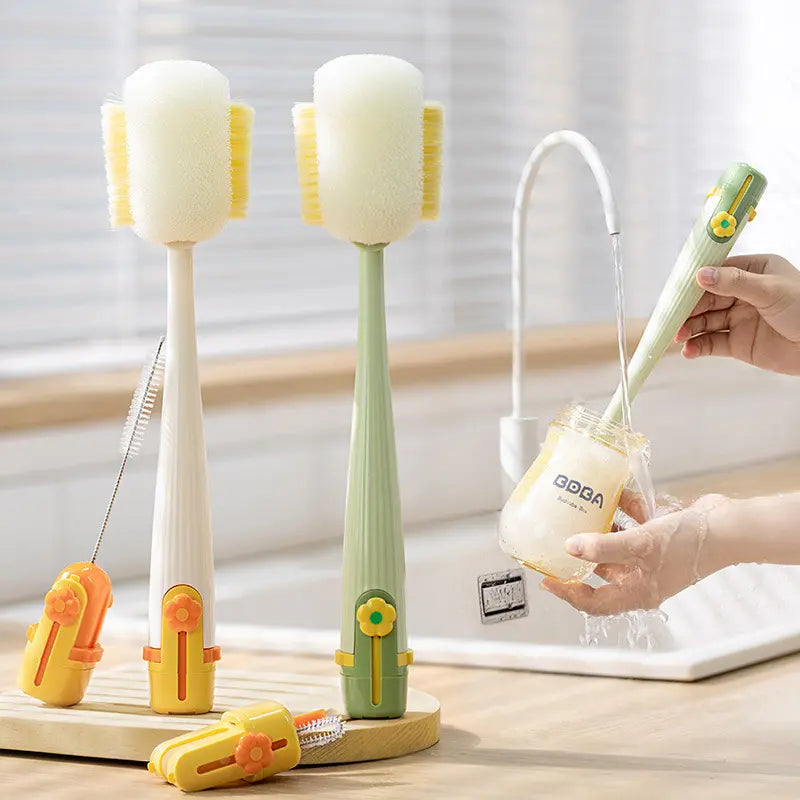 Bottle Cleaner Brush - Chemical-Free Multi-Use Deep Cleaning Brush for All Your Cups, Tumblers, Glassware, No Extra Scrubbers Needed Home Care Dish Tool