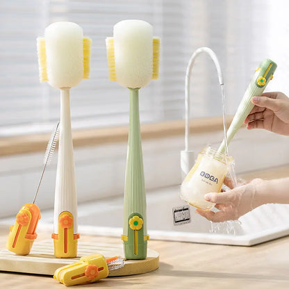 Bottle Cleaner Brush - Chemical-Free Multi-Use Deep Cleaning Brush for All Your Cups, Tumblers, Glassware, No Extra Scrubbers Needed Home Care Dish Tool