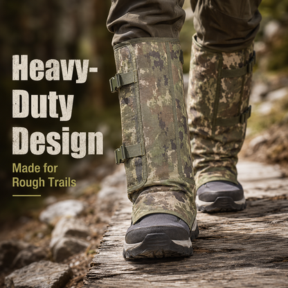 Unisex Adjustable Outdoor Snake-Resistant Leg Gaiters, Abrasion-Resistant Durable Fabric Protective Gear for Hunting, Hiking