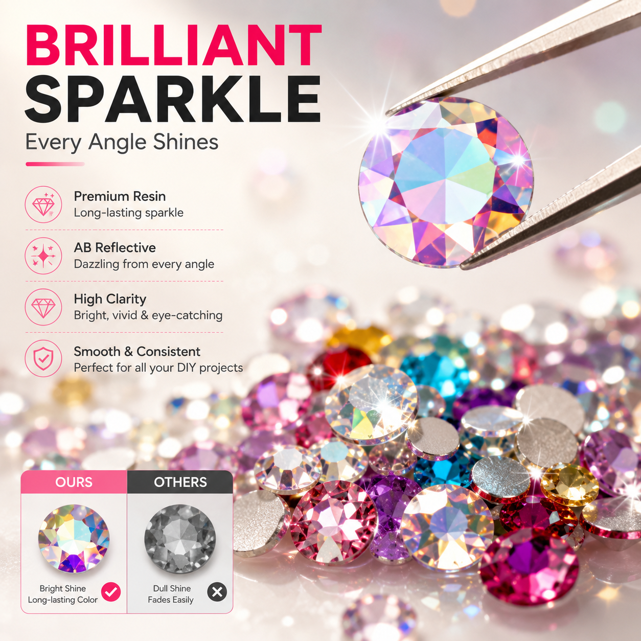 32000PCS Rhinestone Bedazzling Kit – 24 Colors Sparkling Gems for Tumblers, Shoes, Phone Cases & DIY Crafts