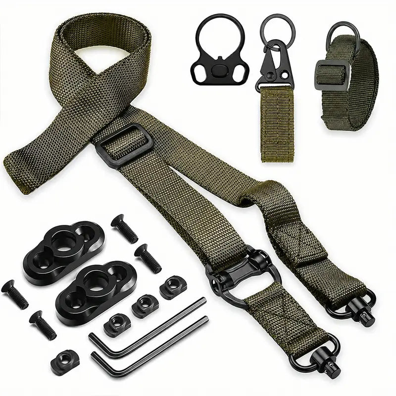 🧭 2-Point Quick-Adjust Outdoor Sling | Durable Swivel Strap