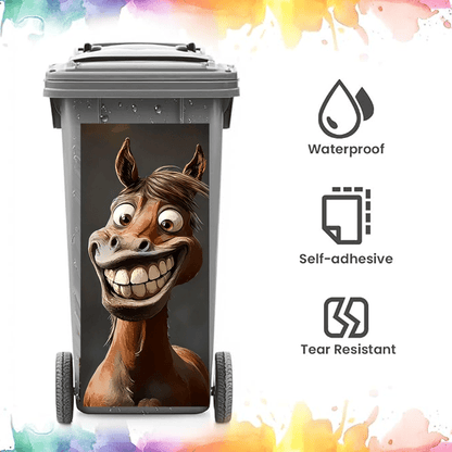🔥Flash Sale 49% OFF✨ Creative Colourful Cartoon Trash Can Sticker, DIY Funny Bin Decal for Home Bathroom Kitchen&Brighten Your Community