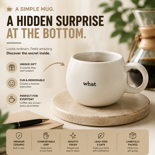 ☕ Hidden Message Mug – The Surprise Coffee Cup They’ll Never Forget