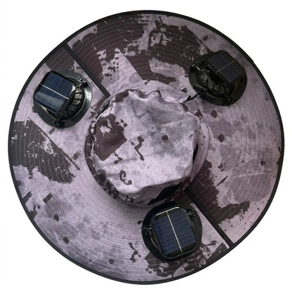 🔥2026 New 3-Solar-Fan Cooling Hat — UPF50+ Sun Protection, Triple-Power Rechargeable, & Water-Resistant