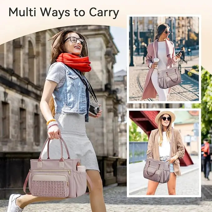 👜 Stylish Insulated Lunch Tote Bag for Women – Leakproof Cooler Bag with Multiple Pockets & Adjustable Shoulder Strap