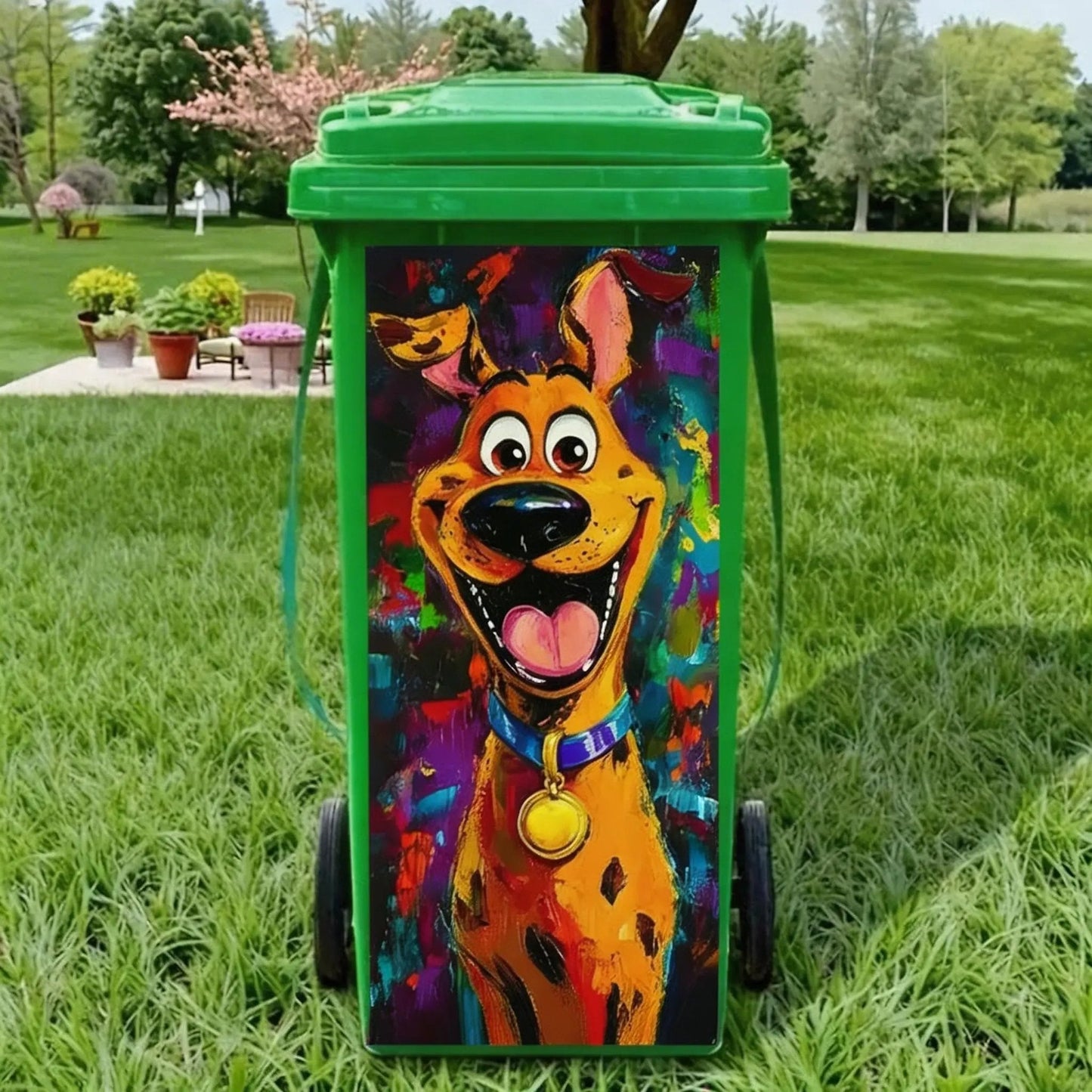 🔥Flash Sale 49% OFF✨ Creative Colourful Cartoon Trash Can Sticker, DIY Funny Bin Decal for Home Bathroom Kitchen&Brighten Your Community