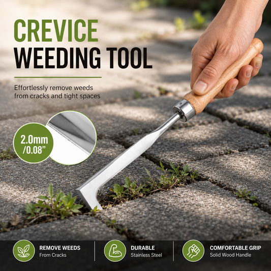 🌿 Crack Weeder Tool – Razor-Sharp Stainless Steel Weed Remover.