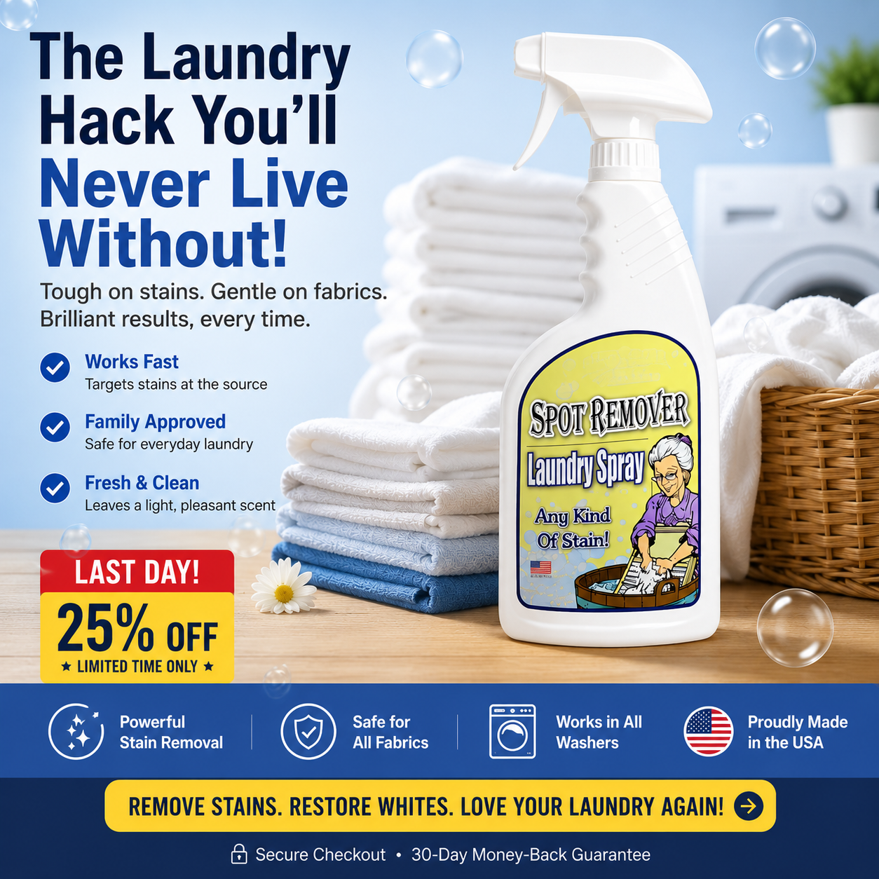🧼 Tough Stain Rescue Laundry Spray