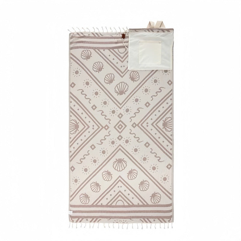 Beach Bag That Turns Into a Towel in Seconds