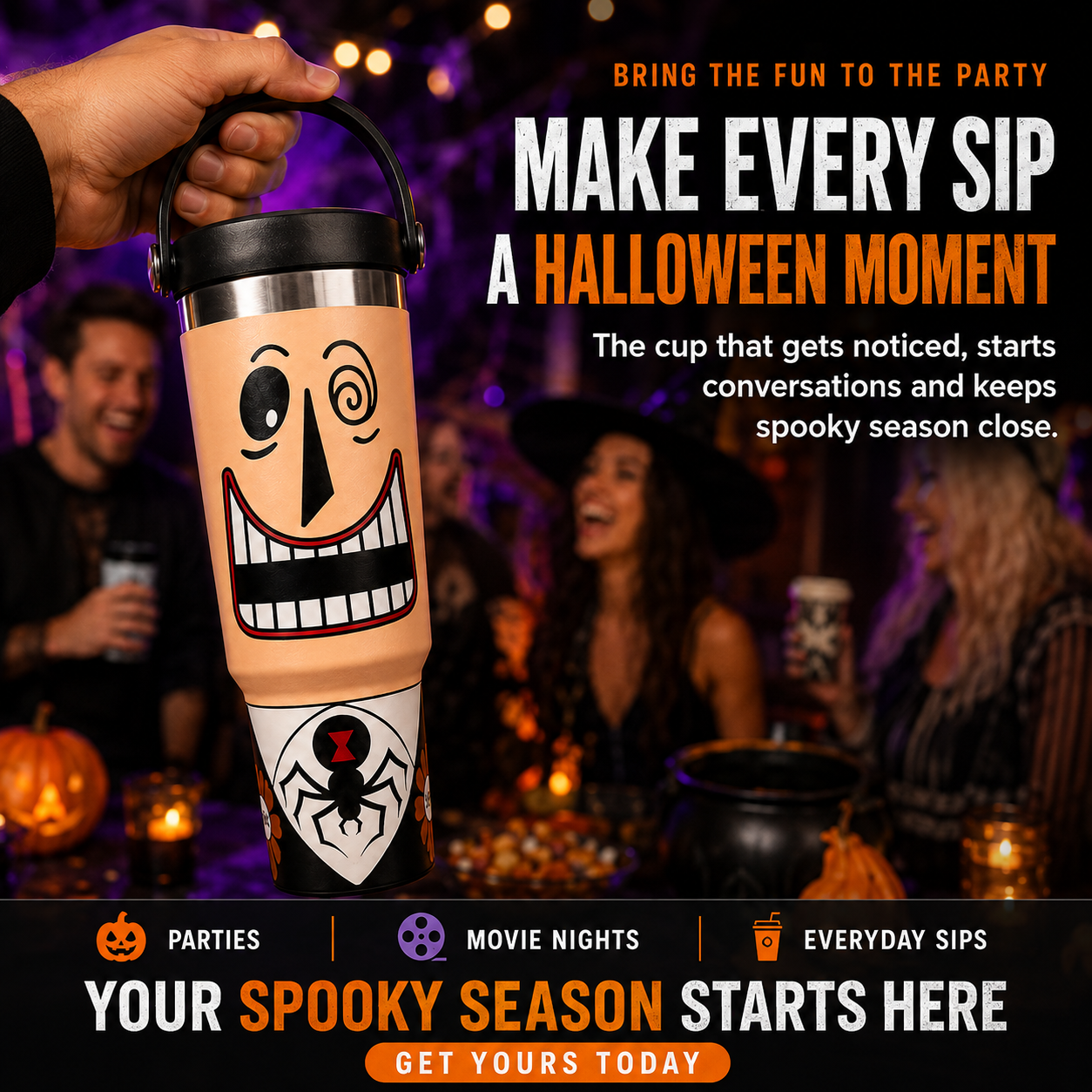 🎃 Halloween Surprise Reveal Tumbler Cup👻