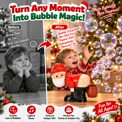 🎅 Automatic Big Bubble Maker – Funny Bubble Machine for Kids, Parties & Outdoor Fun