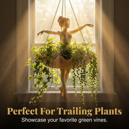 🌿Ballet Dancer Hanging Planter - Graceful Artistry, Living Greenery🩰