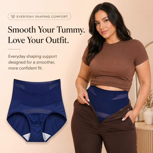 👖High-Waisted Tummy Control Shaping Briefs | Everyday Smoothing Underwear✨