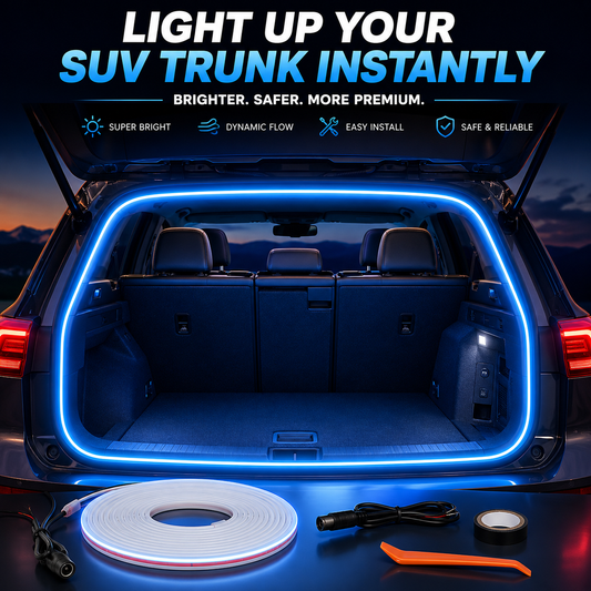 💡 SUV Trunk LED Light Strip | Dynamic Cargo Light Upgrade