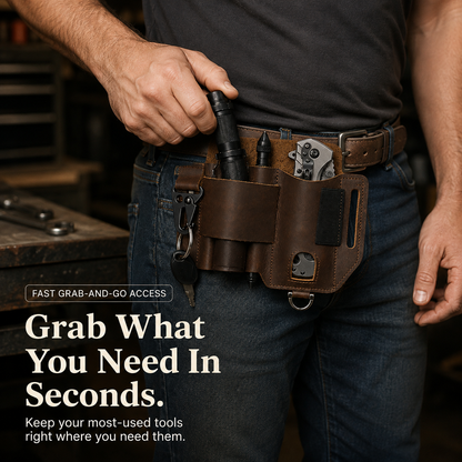 🧰 Leather EDC Belt Organizer