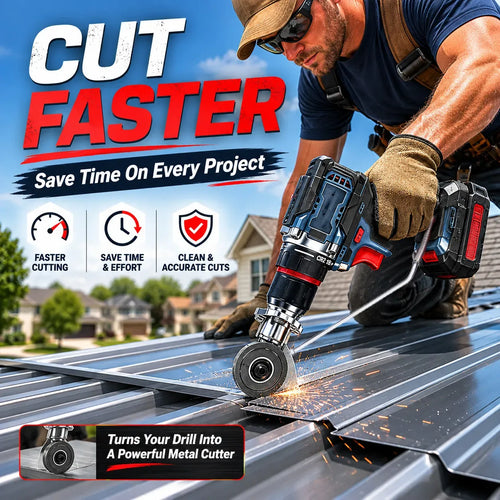 🔩 Metal Sheet Cutter Drill Attachment — Fast, Clean & Effortless!