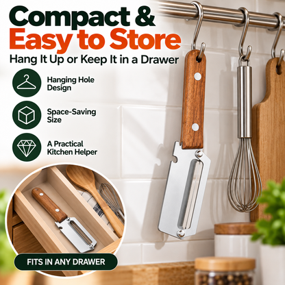 🥕 3-in-1 Wide Blade Vegetable Peeler, Slicer & Shredder – Fast Everyday Meal Prep Tool