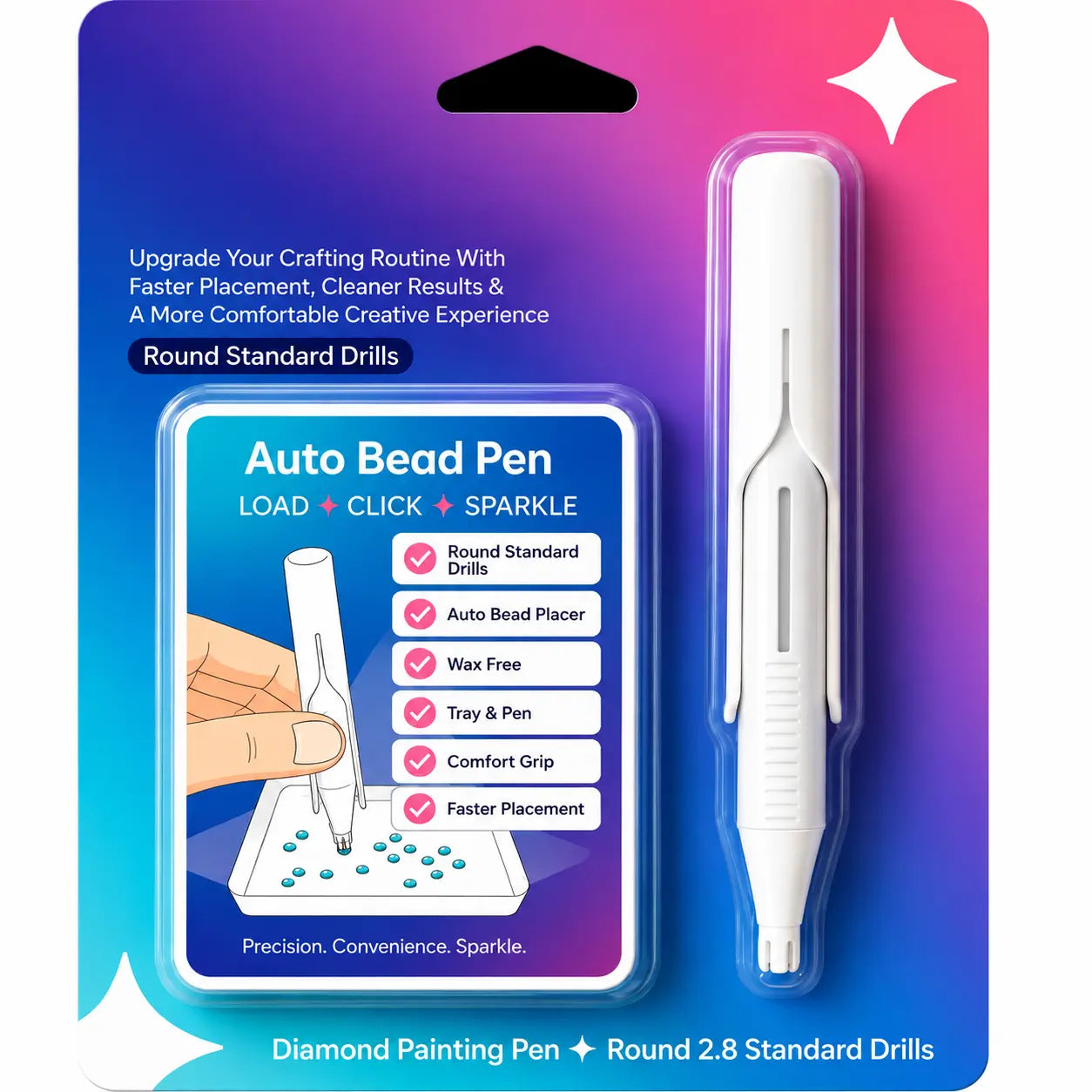 ✨ TRENDING NOW | Automatic Diamond Painting Tool – A Smarter Wax-Free Way to Place Round Drills