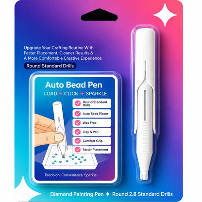✨ TRENDING NOW | Automatic Diamond Painting Tool – A Smarter Wax-Free Way to Place Round Drills