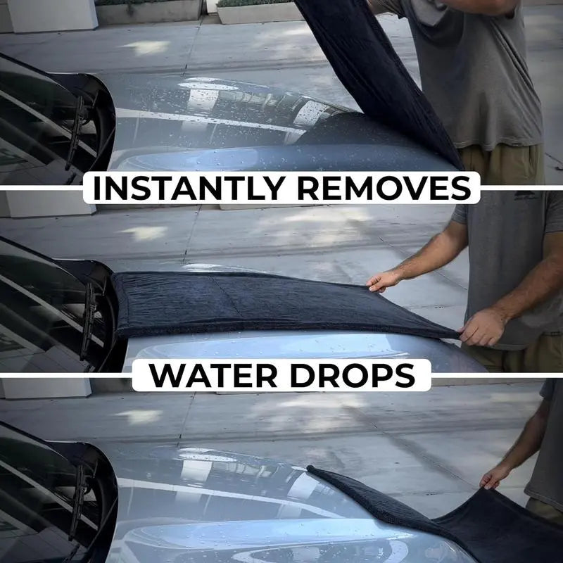 🚗 One-Towel Drying Power – 1300GSM Microfiber Mega Drier with Edgeless Design, Lint-Free & Gentle on Paint for Trucks, SUVs